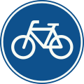 Bord G11 fietspad