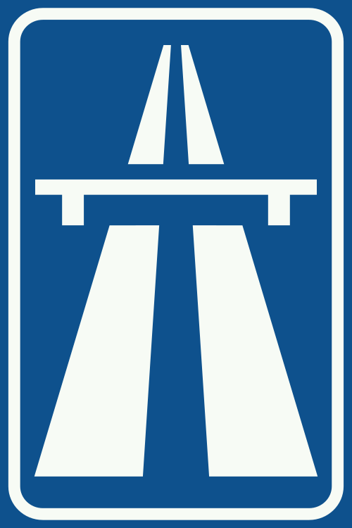 Bord G1 autosnelweg