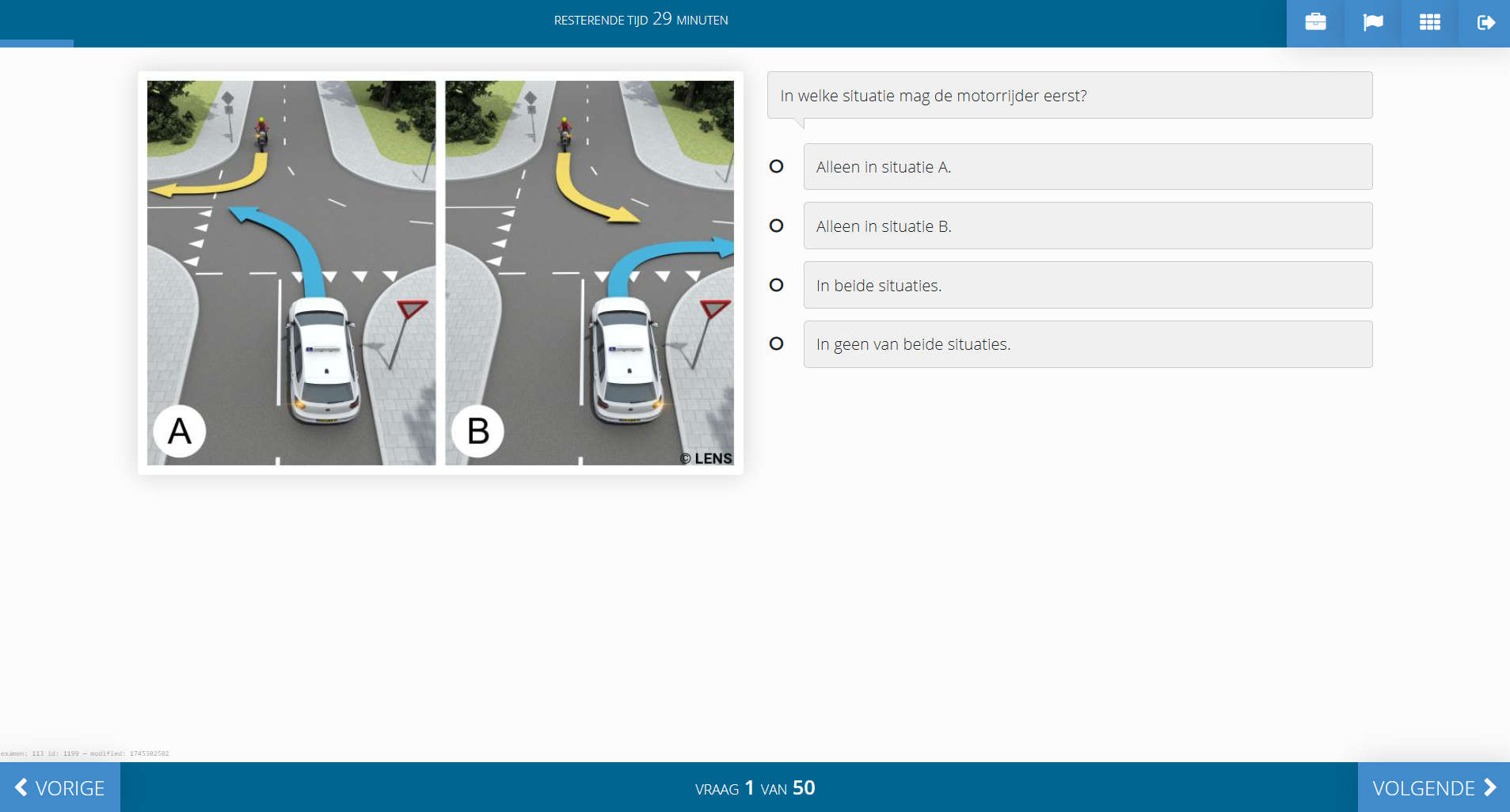 Interactief oefenen — net als op het examen