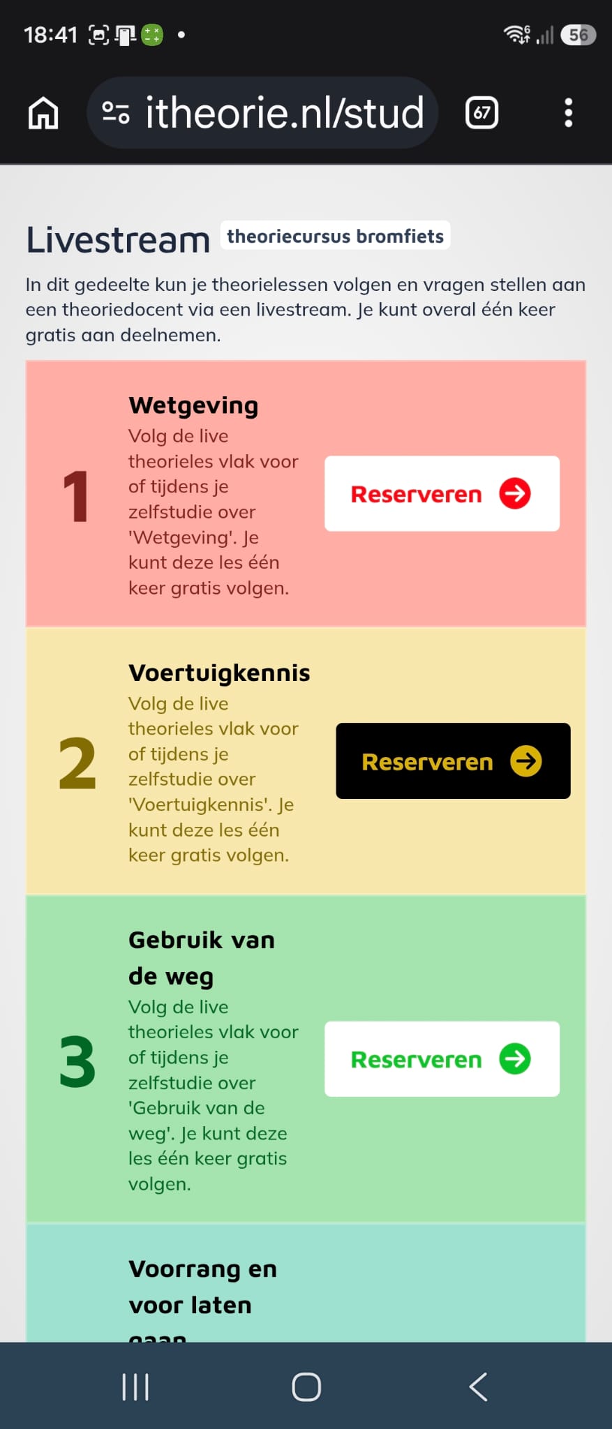 Livestream met docent