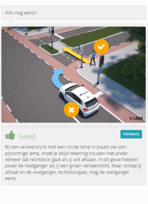 Voorbeeldvraag auto theorie met directe uitleg — mijn-onlinetheorie.nl